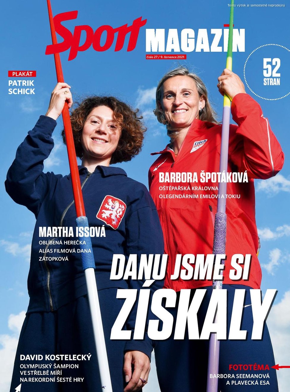 V pátečním Sport Magazínu najdete dvojrozhovor s Marthou Issovou a Barborou Špotákovou