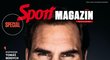 Titulka magazínu s Rogerem Federerem