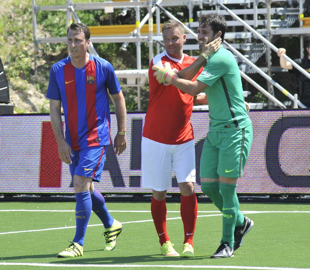 Frédéric Déhu, Petr Švancara a Joan Caňadas na Souboji legend v Brně