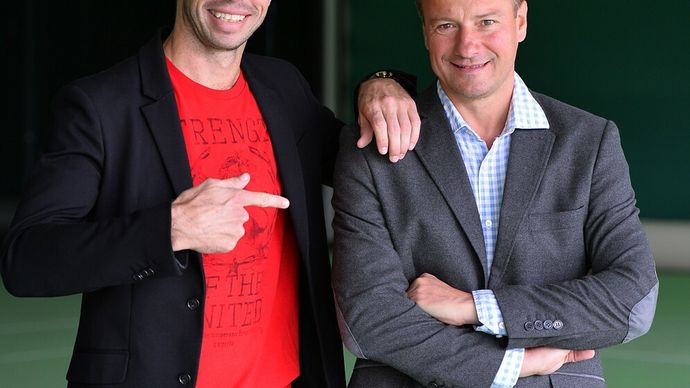 Zemřel vyhlášený kondiční trenér Marek Všetíček (†58). Na snímku s Radkem Štěpánkem