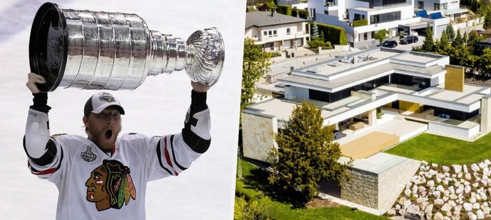 Trojnásobný vítěz Stanley Cupu Marián Hossa poodhalil soukromí na pozemku svého přepychového sídla