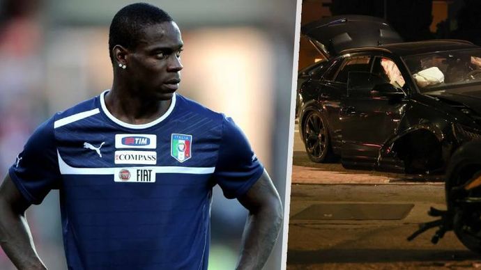 Kontroverzní fotbalista Mario Balotelli zdemoloval svůj luxusní vůz