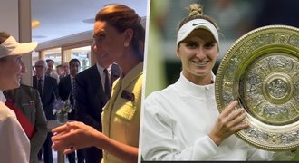 Wimbledonská šampionka Vondroušová: Důvěrný rozhovor s princeznou Kate! Co si řekly?
