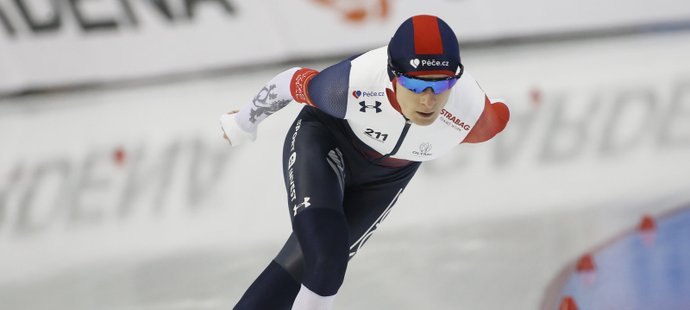 Martina Sáblíková vstoupila do mistrovství světa ve víceboji v Hamaru 18. místem v závodu na 500 metrů
