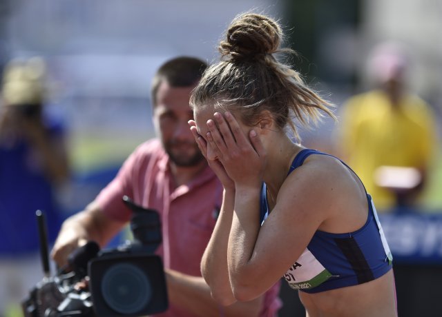 Barbora Malíková během Mistrovství ČR mužů a žen v atletice