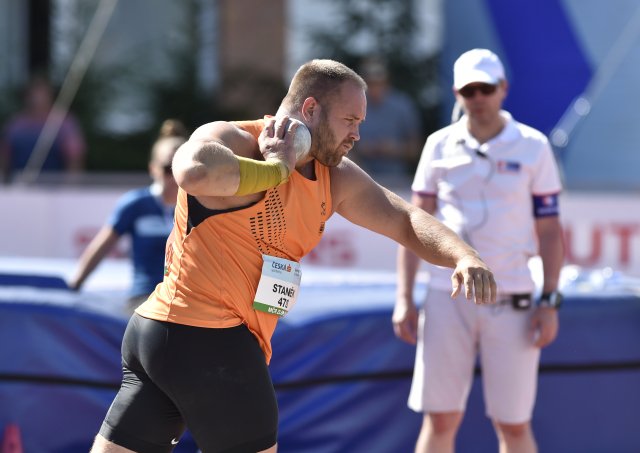 Tomáš Staněk během Mistrovství ČR mužů a žen v atletice