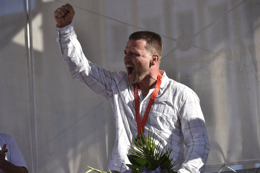 Zápasník Marek Švec dostal 14. srpna na slavnostním ceremoniálu v Havlíčkově Brodě bronzovou medaili z olympijských her v Pekingu z roku 2008