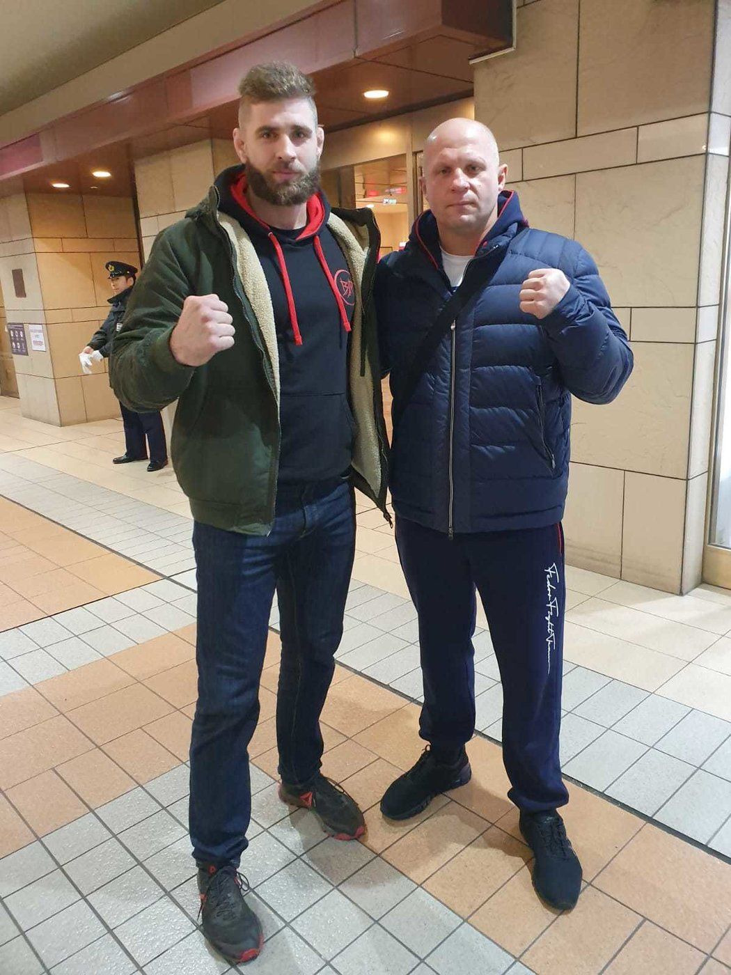 Jiří Procházka s Fjodorem Jemeljaněnkem, legendou MMA