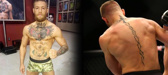 Conor McGregor má tělo pokryté řadou tetování. Co přesně znamenají?