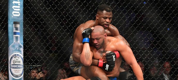 Kamerunský zápasník Francis Ngannou na turnaji UFC 270 v Anaheimu po pěti kolech zvítězil na body a obhájil titul. 