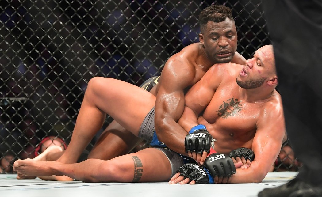 Kamerunský zápasník Francis Ngannou na turnaji UFC 270 v Anaheimu po pěti kolech zvítězil na body a obhájil titul. 