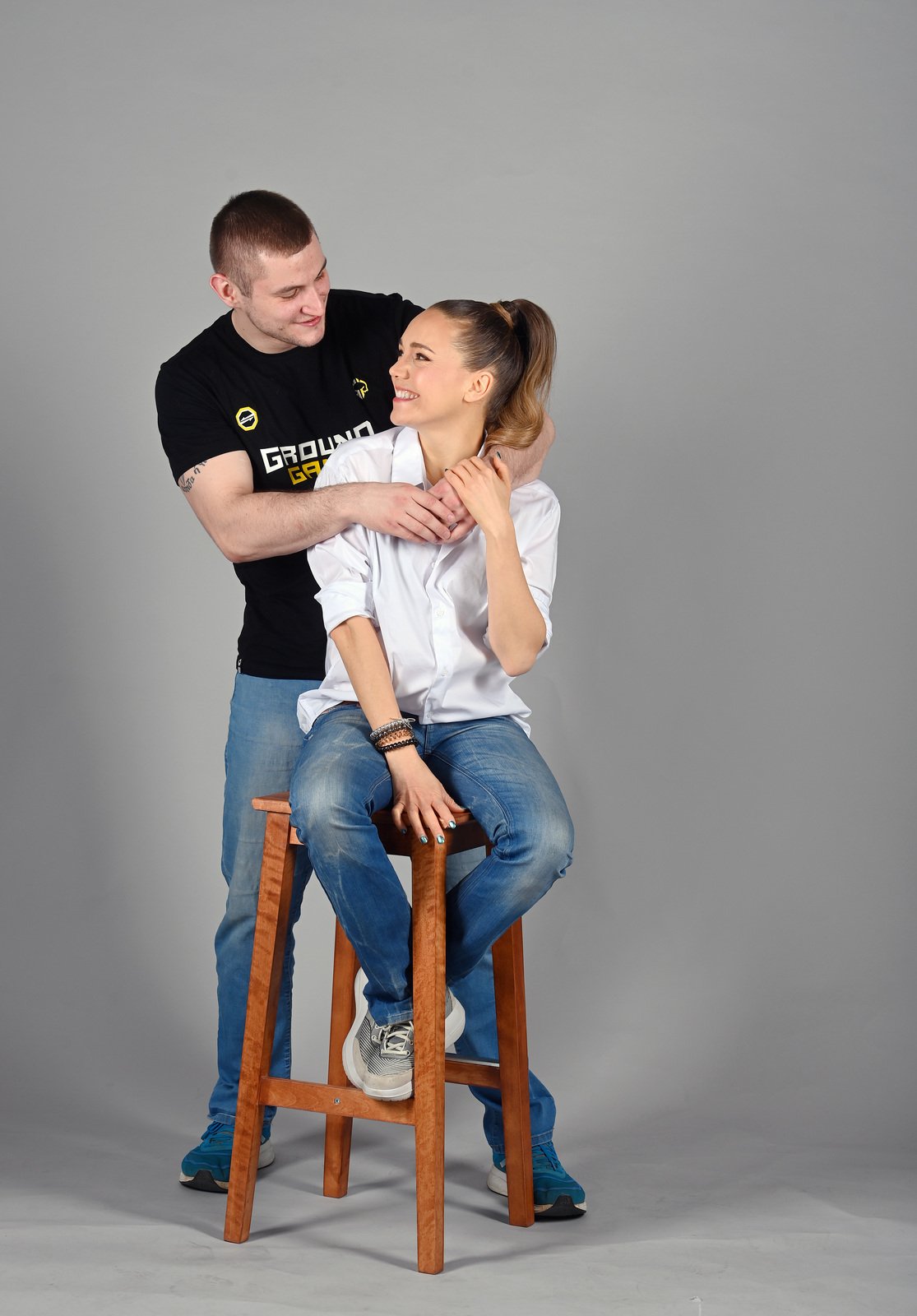 MMA zápasník Zdeněk Polívka s partnerkou Lucií Vondráčkovou