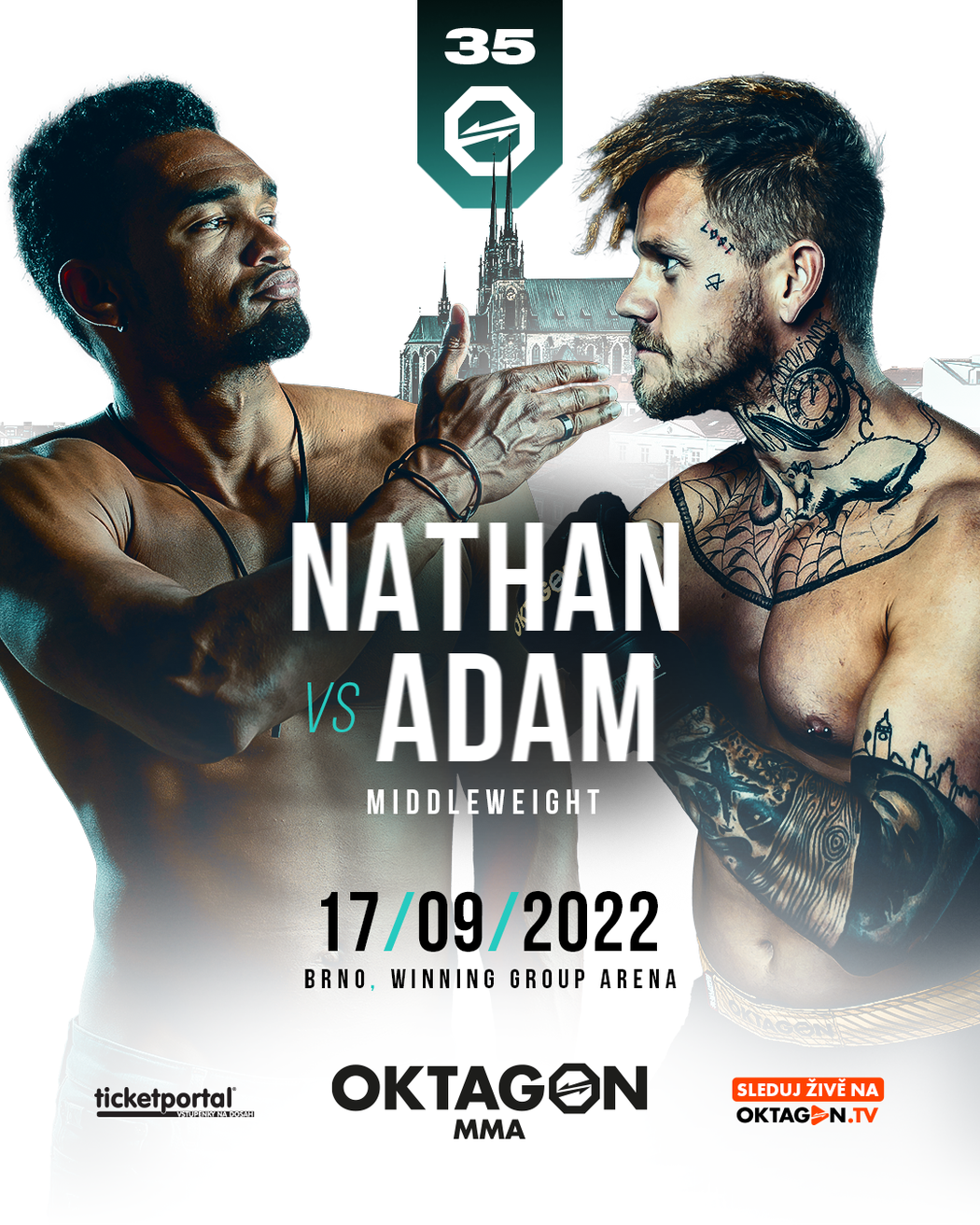 Nathan a Adam se utkají na Oktagonu 35 v září v Brně