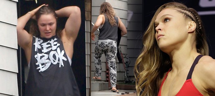 Ronda Rousey od poslední porážky sešla. Dokazují to fotografie od jejího domu.