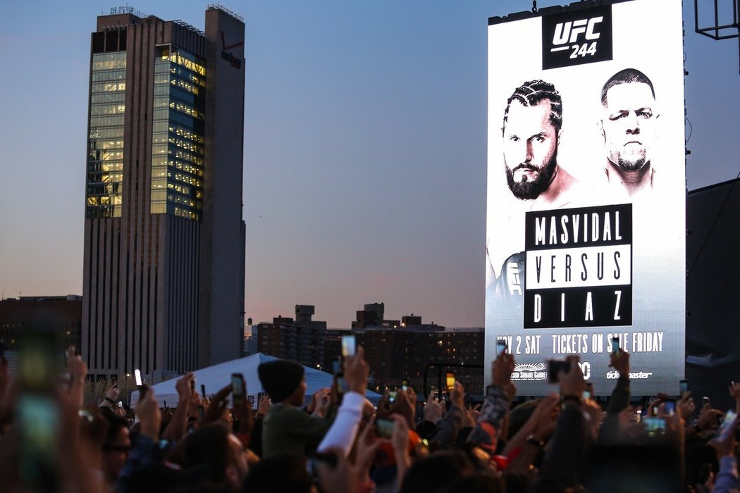 Fanoušci MMA zřejmě přijdou o vyhlížený zápas mezi Jorgem Masvidalem a Natem Diazem při UFC 244 v New Yorku