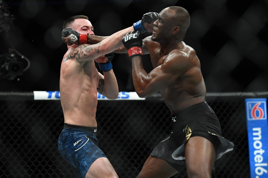 Kamaru Usman a Colby Covington v prvním vzájemném duelu