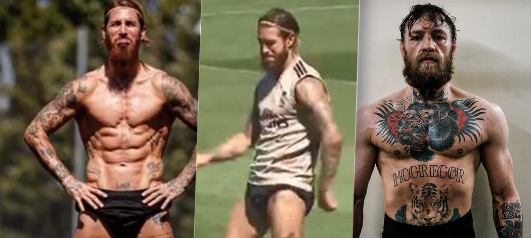 Sergio Ramos slavil jako Conor McGregor, teď obě hvězdy chystají společný trénink