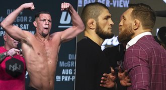 D**ky, k**dy i facky. Do slovní války McGregor vs. Chabib přiložil i Diaz