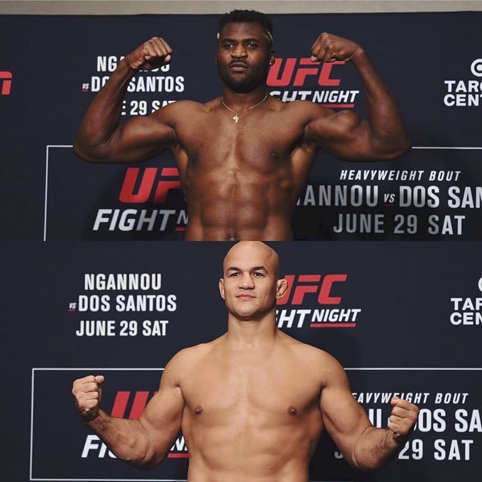 Junior dos Santos a Francis Ngannou se utkají v hlavním taháku akce UFC on ESPN