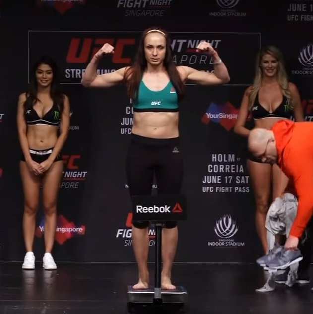 Česká MMA bojovnice Lucie Pudilová před zápasem v UFC