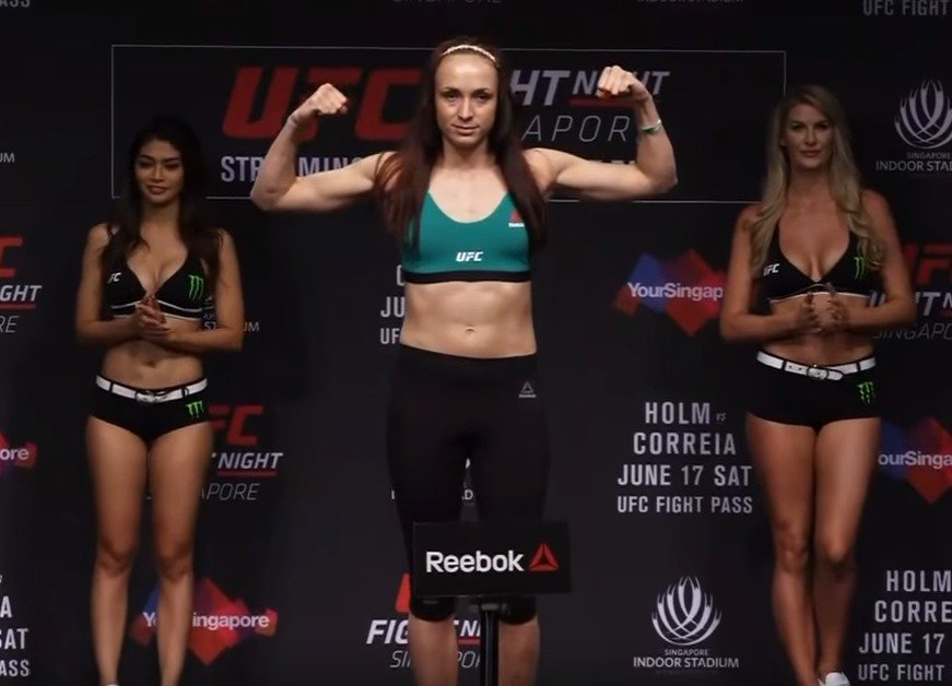 Česká MMA bojovnice Lucie Pudilová před zápasem v UFC