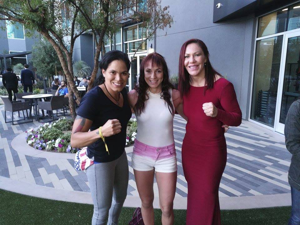 Pudilová se potkala také s Amandou Nunesovou a Cristiane Cyborg Justinovou