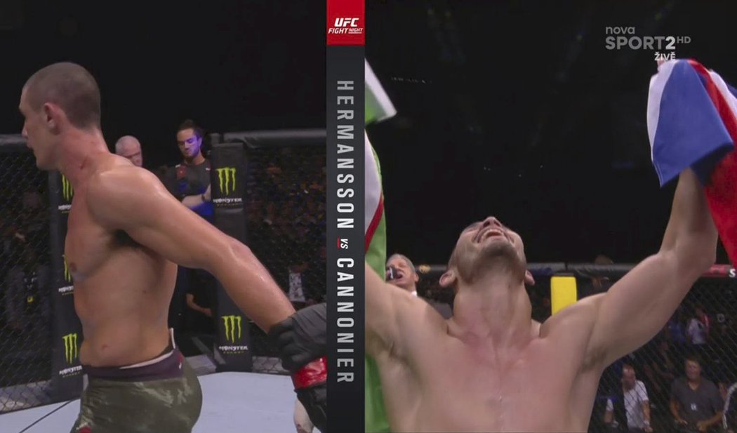 Takhle vypadala radost Macha Muradova po výhře v UFC