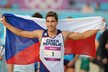 Český moderní pětibojař David Svoboda se raduje ze zisku zlaté olympijské medaile