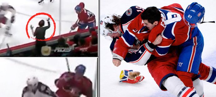 NHL je drsná soutěž, o čemž se přesvědčila fanynka Montrealu, která schytala úder i přes plexisklo
