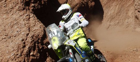 Ondřej Klymčiw v 8. etapě Rallye Dakar v argentinském Belénu