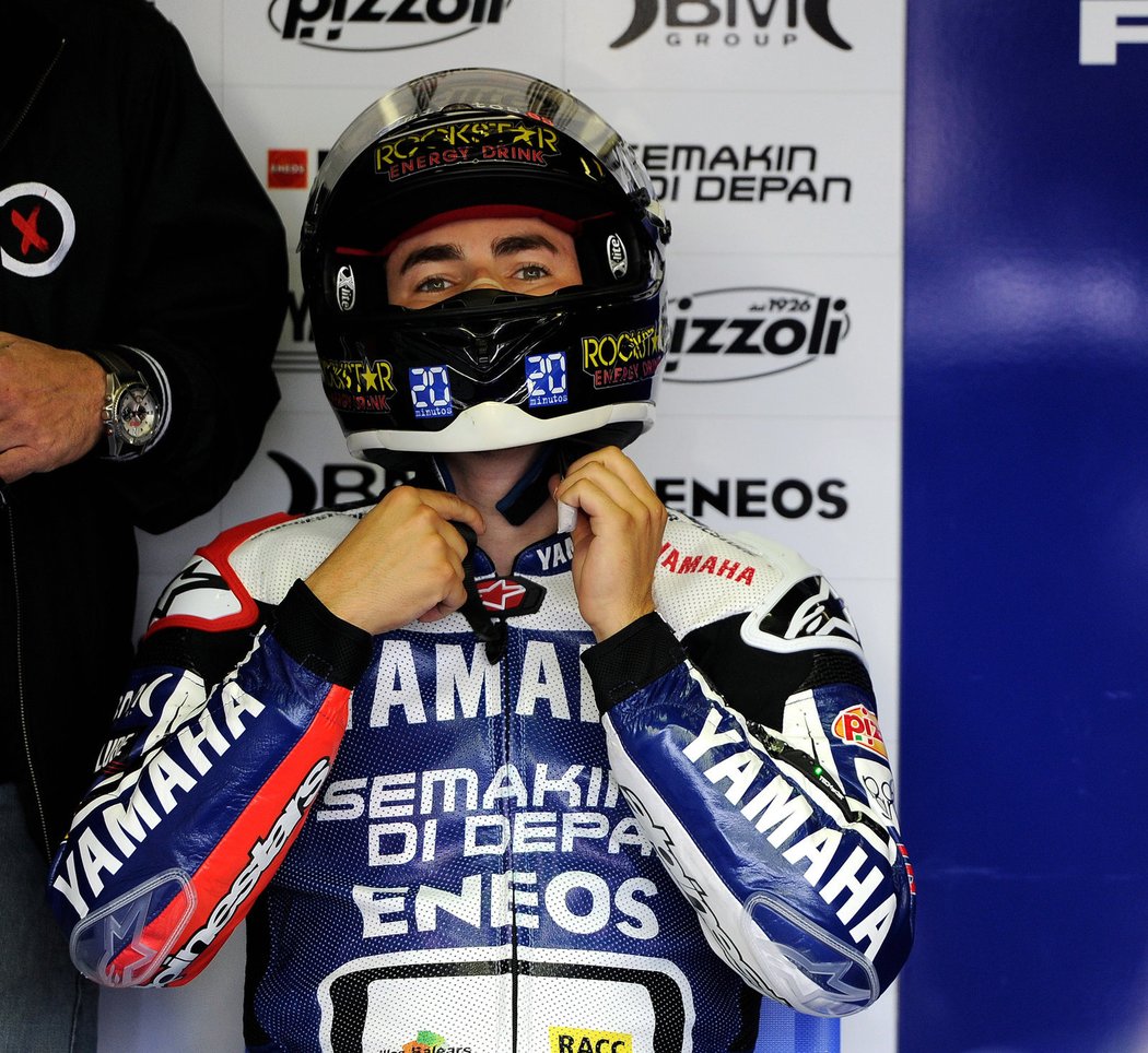 Jorge Lorenzo se chystá na jednu ze svých tréninkových jízd