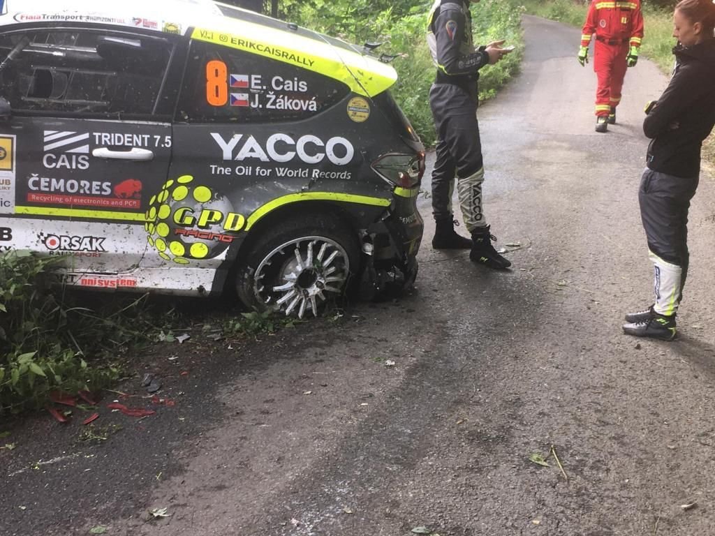 Nehodu na Barum Czech Rally Zlín v minulosti zažil i jezdec Erik Cais