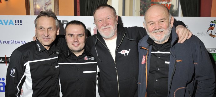 Milan Holáň, Aleš Loprais, Josef Kalina a Karel Loprais