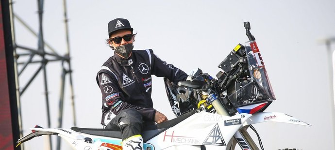 Libor Podmol na začátku Rallye Dakar
