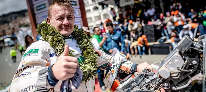 Motocyklový závodník David Pabiška už se těší, až se Dakar zase rozjede.