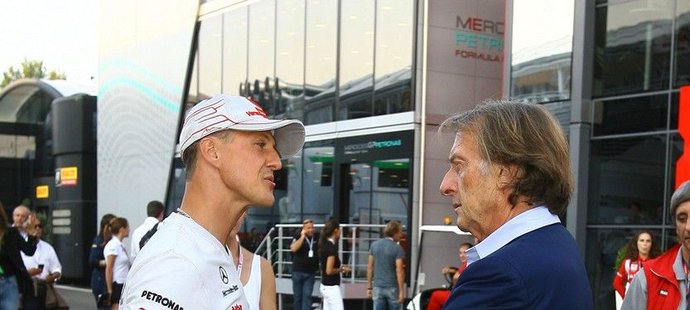Bžvalý prezident Luca di Montezemolo a Michael Schumacher úzce spolupracovali jedenáct let.