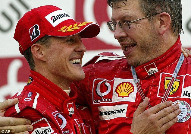 Ross Brawn byl jako technický šéf Ferrari Schumacherovým blízkým spolupracovníkem. 