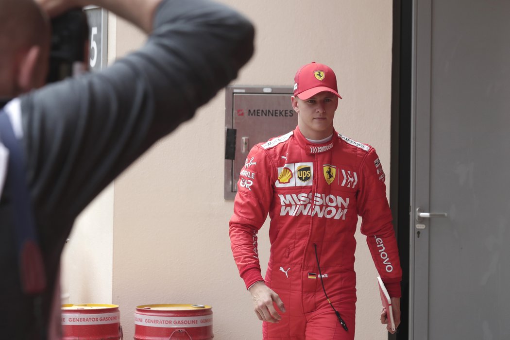 Mick Schumacher během testů v Bahrajnu