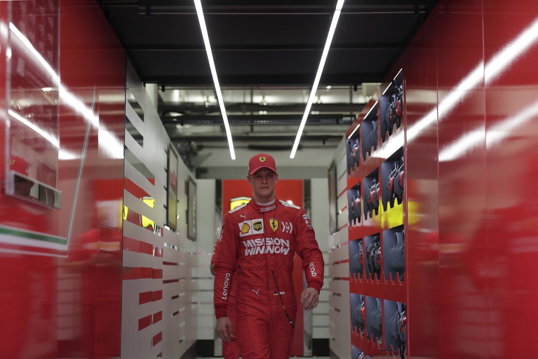Mick Schumacher během testů v Bahrajnu