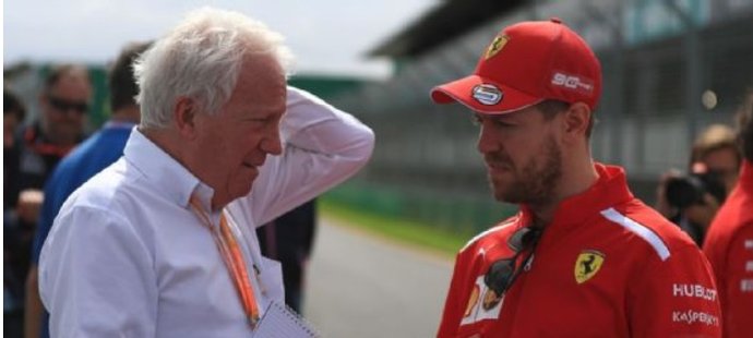 Charlie Whiting a Sebastian Vettel