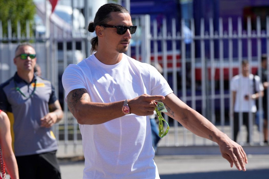 Zlatan Ibrahimovič se přišel podívat na Velkou cenu Itálie