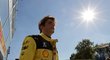 Závodník Ferrari Charles Leclerc hořce nesl druhé místo na Velké ceně Itálie v Monze