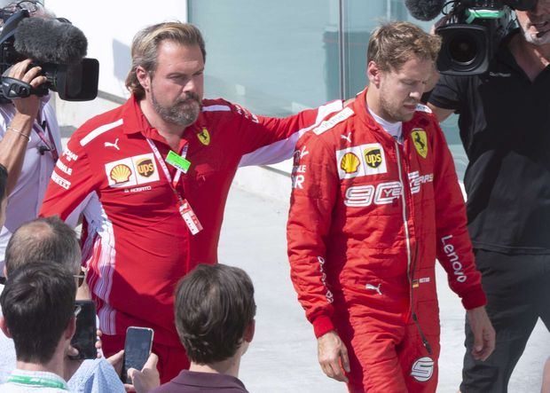 Sebastian Vettel byl po penalizaci hodně zklamaný Sebastian Vettel byl po penalizaci hodně zklamaný