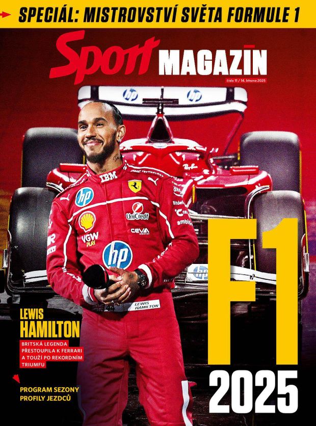 Titulní strana nového vydání Sport Magazínu k začátku nové sezony formule 1 Titulní strana nového vydání Sport Magazínu k začátku nové sezony formule 1