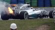 Rosberg kopal do míče a pak vyhrál kvalifikaci F1. Hamilton "hořel"