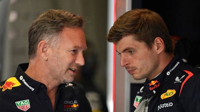 Max Verstappen se z Christianovy akce omluvil kvůli nevolnosti.