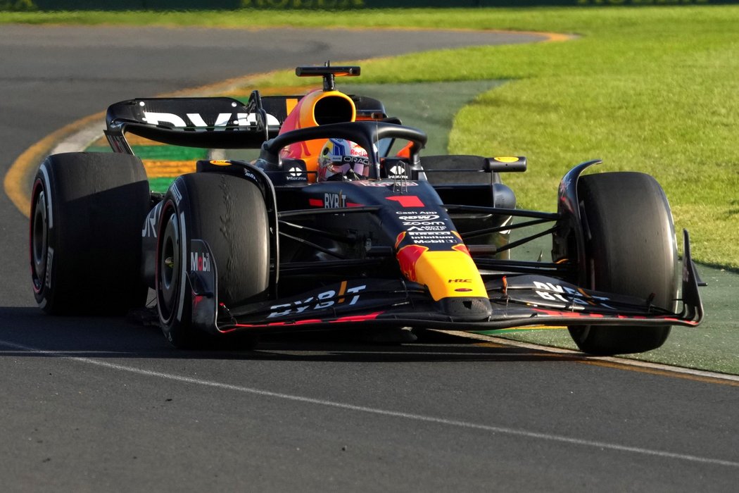 Max Verstappen během závodu Velké ceny Austrálie