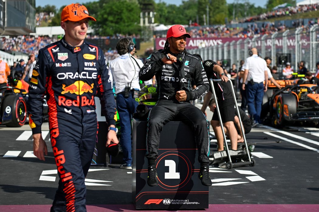 Lewis Hamilton ve Velké ceně Maďarska získal po půldruhém roce pole position