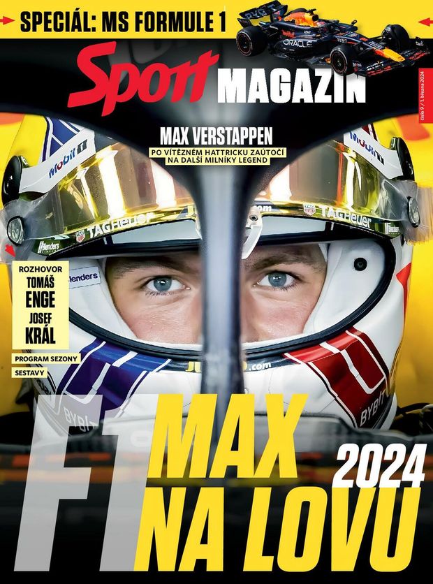 Titulní strana pátečního Sport Magazínu ke startu sezony formule 1 Titulní strana pátečního Sport Magazínu ke startu sezony formule 1