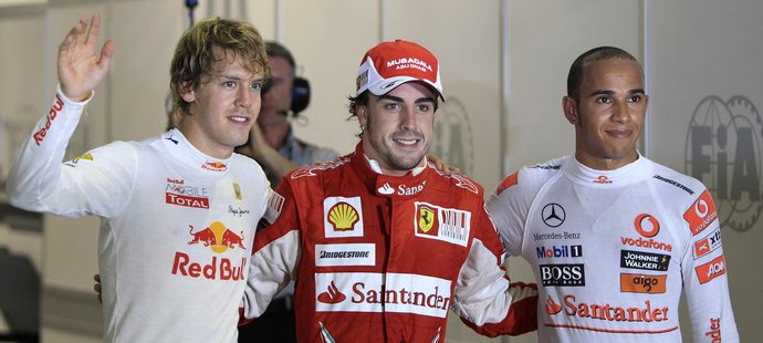 Tři mušketýři: Alonso, Vettel a Hamilton